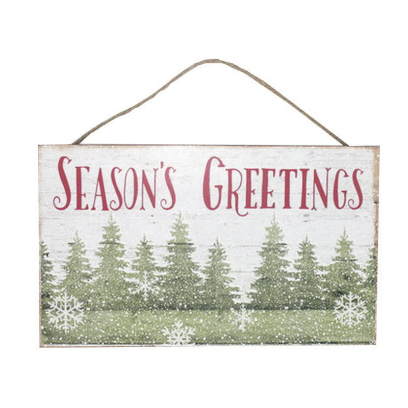 The Holiday Aisle Seasons Greeting Christmas Wall Plaque Signs Wayfair.ca